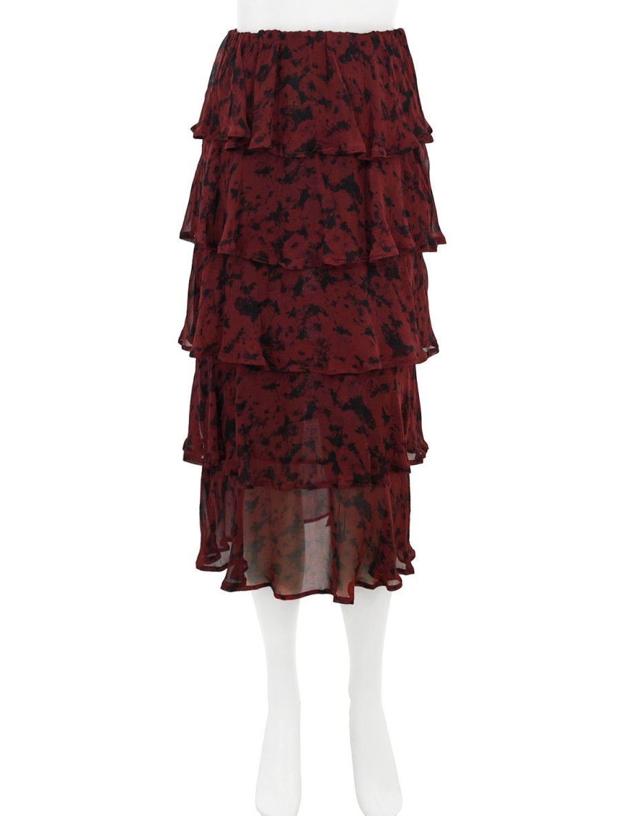 Best Tiered Skirt In Syrah Skirts