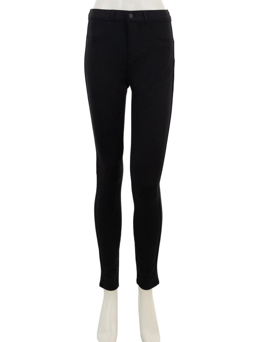 Clearance Asher High Rise Seamed Skinny Pant In Black Pants