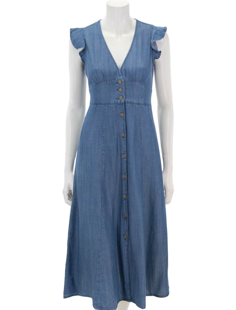 Wholesale Camila Midi Dress In Chambray Casual + Knit Dresses