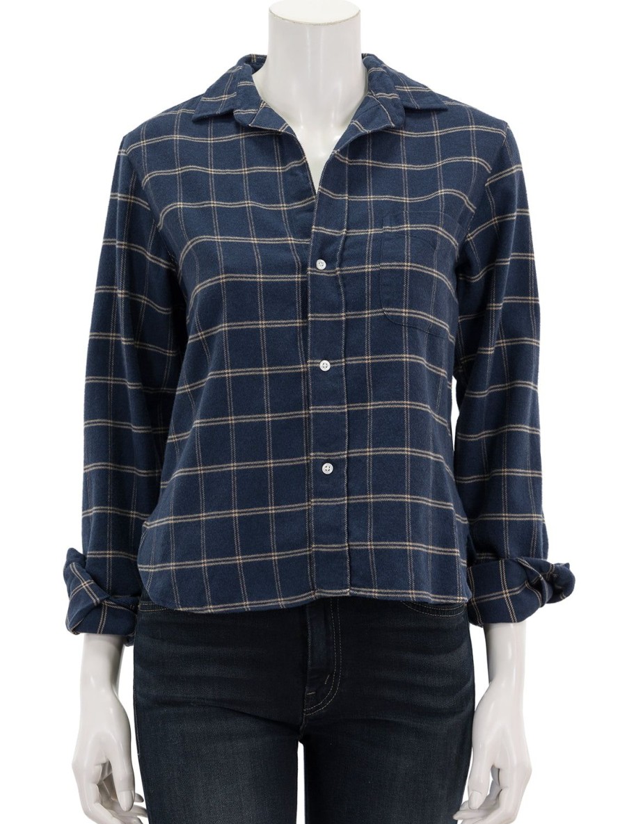 Clearance Silvio In Navy Windowpane Buttondowns + Shirts