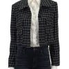 New Tweed Jacket In Black And White Blazers