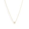 Hot Solitaire Necklace In Gold Delicate