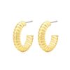 Online Snake Chain Hoops In Gold Hoops